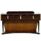 Art Deco Italian Lacquered Walnut Console, 1930s 1