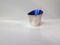 Modernist Concave Vase in Silver Plate & Enamel by DGS for Ronson, 1950s, Image 3