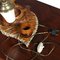 Art Deco Hand-Carved Snake Lamp with Ashtray, Image 3