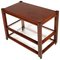 Mid-Century Modern Mahogany Bar Cart by Gianfranco Frattini for Saporiti, 1960s 1