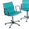 Chromed Steel & Leatherette Desk Chairs, 1970s, Set of 3, Image 4