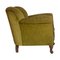 Art Deco Armchairs in Green Velvet, 1930s, Set of 2 3