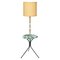 Art Deco Dreibein Stehlampe mit Ablage 1