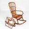 Mid-Century Italian Bamboo Rocking Chair 4
