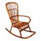 Mid-Century Italian Bamboo Rocking Chair, Image 1