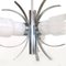 Explosion 3-Light Chandelier in Steel & Murano Glass from Mazzega, 1970s, Image 2