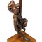 Table Lamp with Olivewood Sculpture, 1950s 4