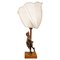 Table Lamp with Olivewood Sculpture, 1950s 2