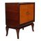 Art Deco Mahogany, Burl Elm, Mirror & Glass Dry Bar Cabinet, Image 5