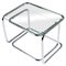 Mid-Century Modern Crystal and Chrome Nesting Tables, Set of 2 4