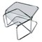 Mid-Century Modern Crystal and Chrome Nesting Tables, Set of 2 1