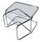Mid-Century Modern Crystal and Chrome Nesting Tables, Set of 2, Image 1
