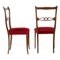 Chaises d'Appoint Vintage en Acajou Laqué, Set de 2 2