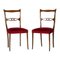 Vintage Lacquered Mahogany Side Chairs, Set of 2 1