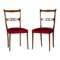 Vintage Lacquered Mahogany Side Chairs, Set of 2, Image 1