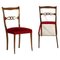 Vintage Lacquered Mahogany Side Chairs, Set of 2, Image 3