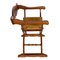 Mid-Century Italian Walnut Savonarola Chair, Image 3
