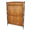 Lacquered Walnut & Fabric Hanging Coat Rack, 1950s 5