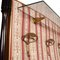 Lacquered Walnut & Fabric Hanging Coat Rack, 1950s 2