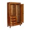 Solid Cherry Wardrobe with Mirror, 1930s 2