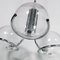 Chromed Steel & Murano Glass 3-Light Ceiling Light from Mazzega, 1970s 4