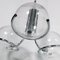 Chromed Steel & Murano Glass 3-Light Ceiling Light from Mazzega, 1970s, Image 4