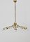Viennese Brass Crystal Eight-Armed Chandelier by J. & L. Lobmeyr, 1950s 1