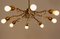 Lámpara de araña vienesa de latón y cristal con ocho brazos de J. & L. Lobmeyr, años 50, Imagen 10