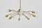 Viennese Brass Crystal Eight-Armed Chandelier by J. & L. Lobmeyr, 1950s, Image 3