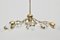 Viennese Brass Crystal Eight-Armed Chandelier by J. & L. Lobmeyr, 1950s 2