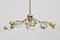 Viennese Brass Crystal Eight-Armed Chandelier by J. & L. Lobmeyr, 1950s, Image 2