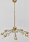 Viennese Brass Crystal Eight-Armed Chandelier by J. & L. Lobmeyr, 1950s 7