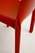 Roter Vintage Selene Fiberglas Stuhl von Vico Magistretti für Artemide 7