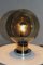 Lampada da tavolo in vetro fumé e placcata in cromo di Doria Leuchten, anni '60, Immagine 11