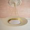 Italian Lacquered Metal & Brass Ceiling Lamp, 1950s, Image 5