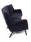 Curved Velvet 3-Seater Sofa, 1960s, Image 3