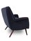 Curved Velvet 3-Seater Sofa, 1960s, Image 2