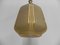 Art Deco Hanging Lamp on Chain with Beige Glass Ball﻿ 4