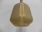 Art Deco Hanging Lamp on Chain with Beige Glass Ball﻿, Image 4