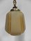 Art Deco Hanging Lamp on Chain with Beige Glass Ball﻿, Image 9