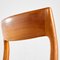 Modell 77 Teak Chair von Niels Otto Møller für J.L. Møllers, 1960er 10