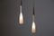 Danish Teak & Opaline Pendant Lamps, 1950s, Set of 2 4