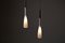 Danish Teak & Opaline Pendant Lamps, 1950s, Set of 2, Image 5