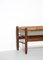 French Bench with Woven Rush Seat, 1950s, Image 11
