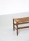 French Bench with Woven Rush Seat, 1950s 6