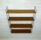 Teak Wall Shelving System by Nisse Strinning for String, 1950s 3