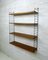 Teak Wall Shelving System by Nisse Strinning for String, 1950s 9