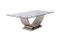 Vintage Brushed Steel Dining Table by Maison Jansen for Belgo Chrom 3