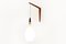 White Glass Drop Wall Lamp from Holmegaard, 1960s 2