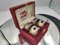 Napkin Rings in a Velvet Box from Zauber Blume, 1970s, Set of 4 1